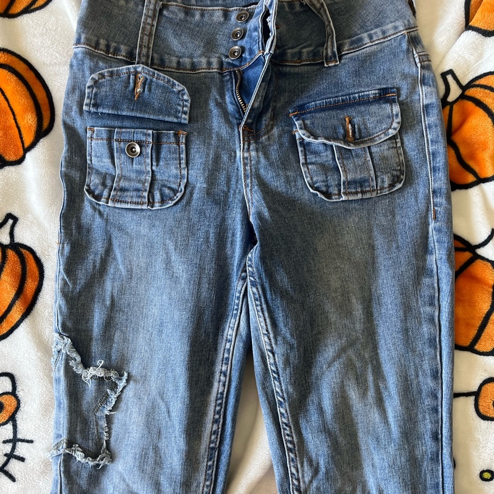 Hot Topic High Rise Blue Jeans